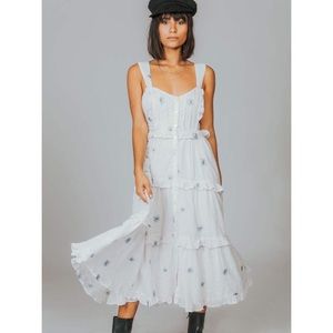 Free People Daisy Embroidered Maxi Dress